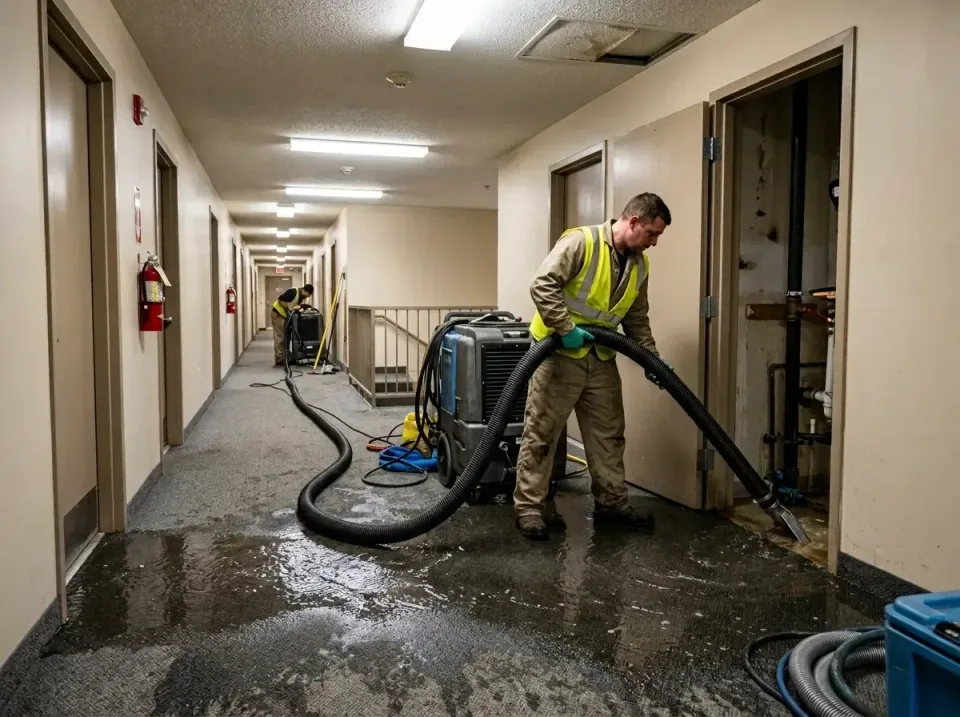 multi-unit-apartment-hallway-f-005 — frequently asked questions, Emergency Burst Pipe Water Extraction & Removal in Stephens…